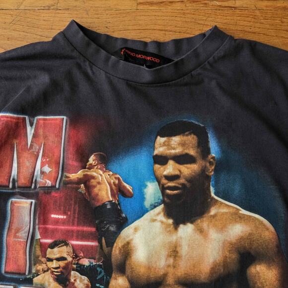 Marino Morwood Mike Tyson T Shirt All Over Print Double Sided Size L Rap‎ Tee - Picture 3 of 5